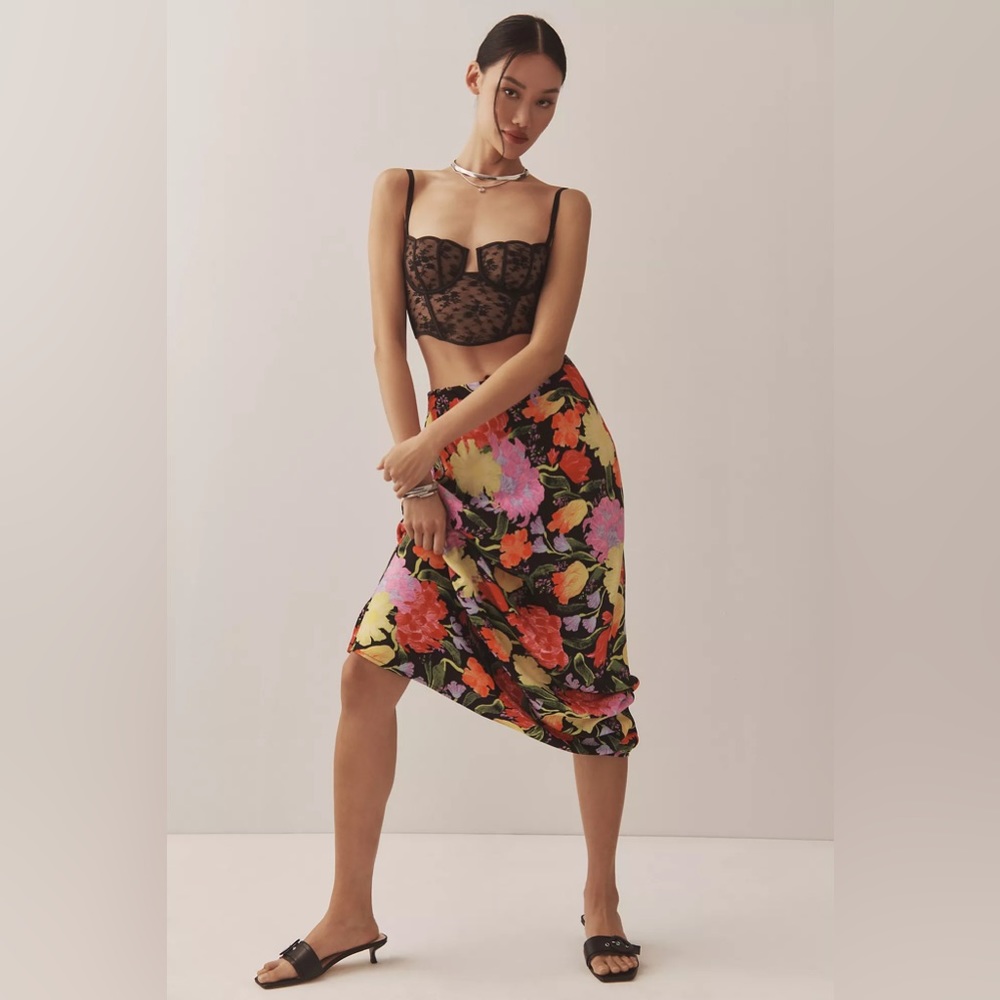 NWT The Yukiko Noritake Tilda Maxi Slip Skirt - Picture 5 of 5